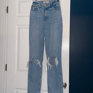 Abercrombie ultra high rise 90s straight